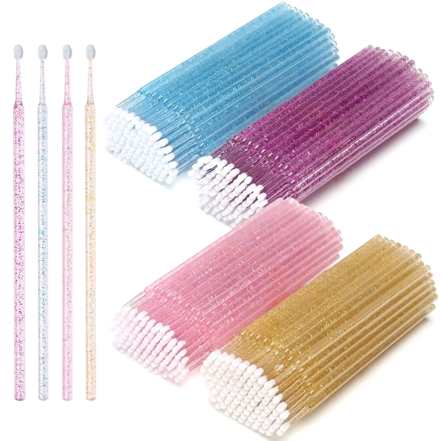 Micro Brush Applicator - 100 pçs/lote escovas de cílios descartáveis