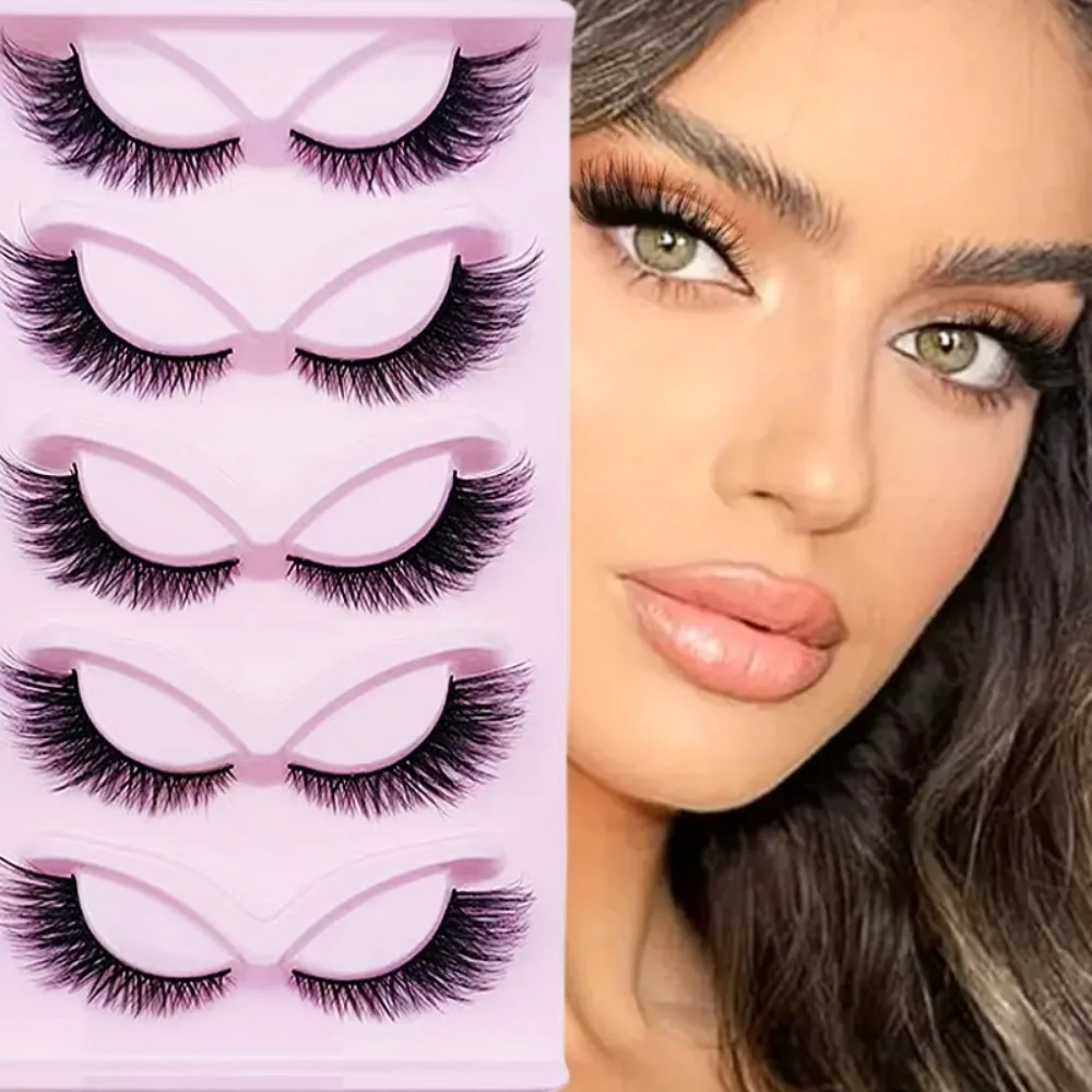 Eyelash Extension Cat Eye - 5 pares de cílios de olho