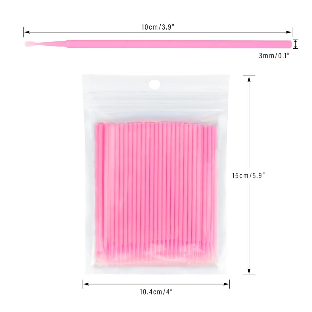Micro Brush Applicator - 500 Unidades de Cotonetes Descartáveis Flexíveis