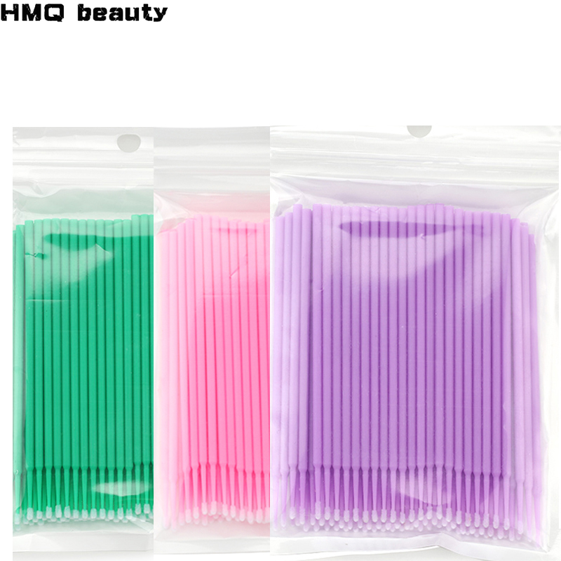 Micro Brush Applicator - Microbrush descartável para cílios extensão, aplicadores