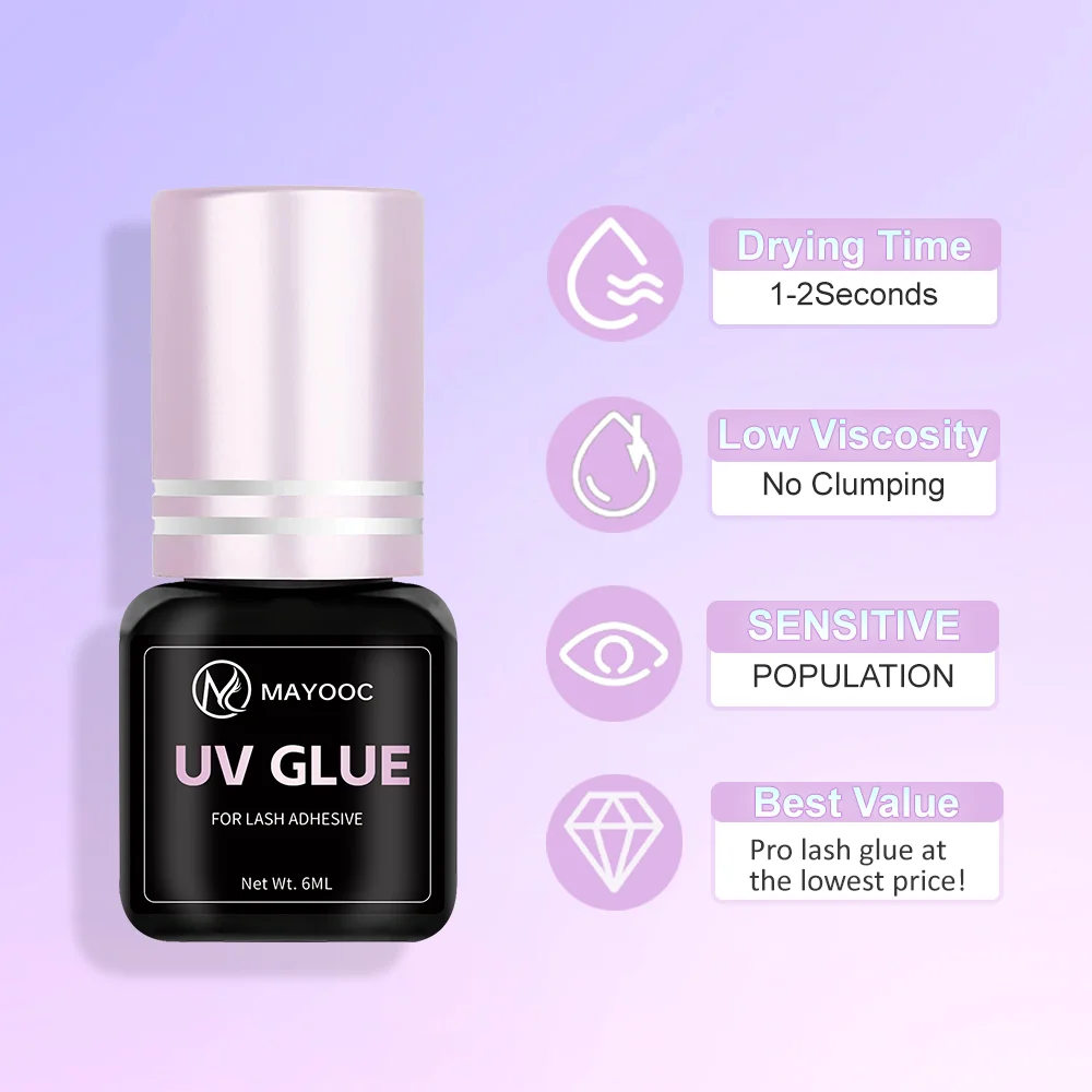 Mayoco secagem rápida 0.1s uv  - Eyelash Extension Logo avaliação e preço