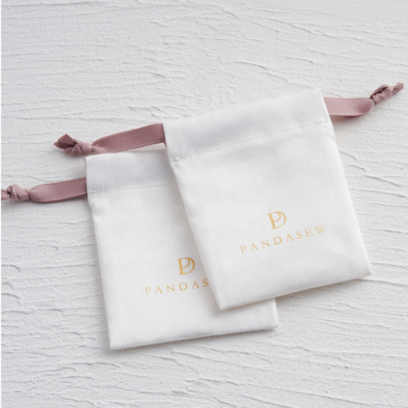 Sacos de presente de camurça d - Eyelash Extension Logo avaliação e preço