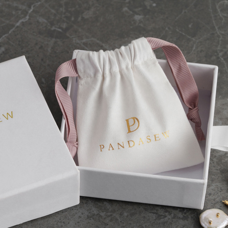 Sacos de presente de camurça d - Eyelash Extension Logo avaliação e preço
