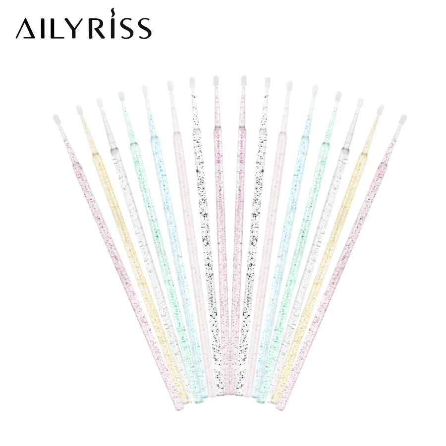 100 pçs/lote escovas de cílios - Micro Brush Applicator avaliação e preço