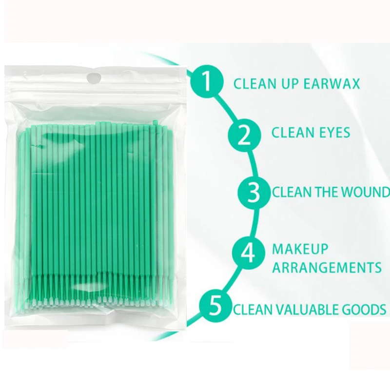 50/100 pces micro escovas desc - Micro Brush Applicator avaliação e preço