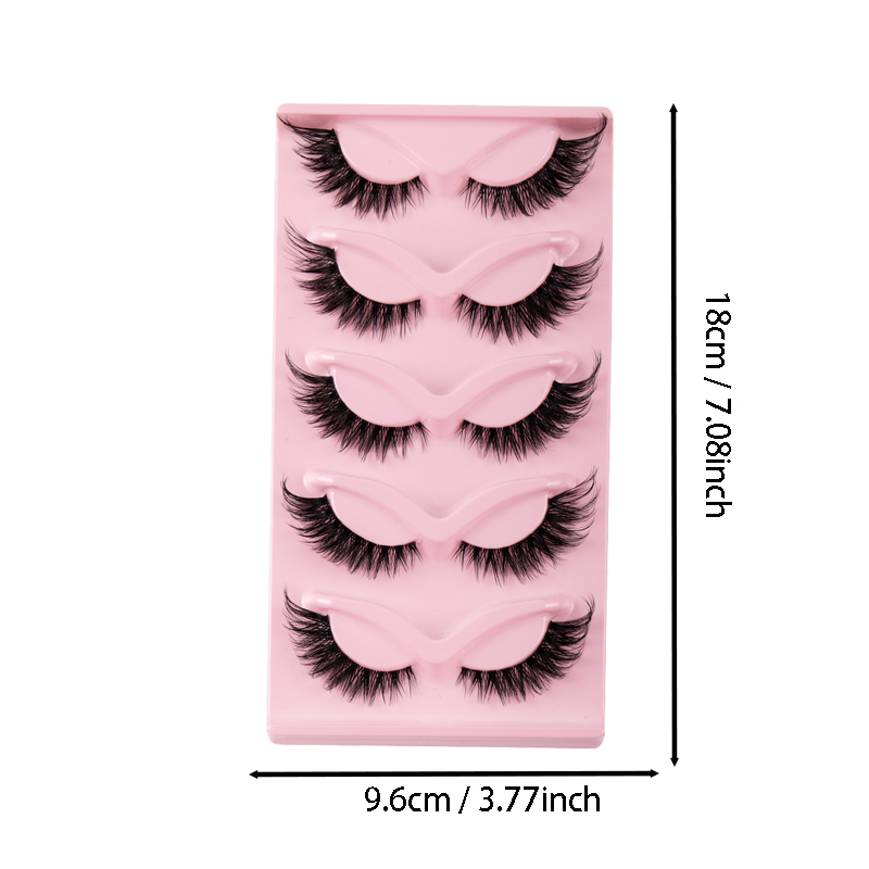 5 pares de cílios de olho de g - Eyelash Extension Cat Eye avaliação e preço