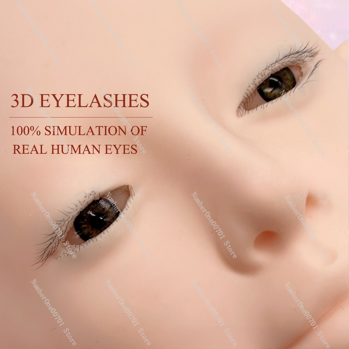 Cabeça de Manequim de Silicone - Eyelash Extension Open Eye avaliação e preço