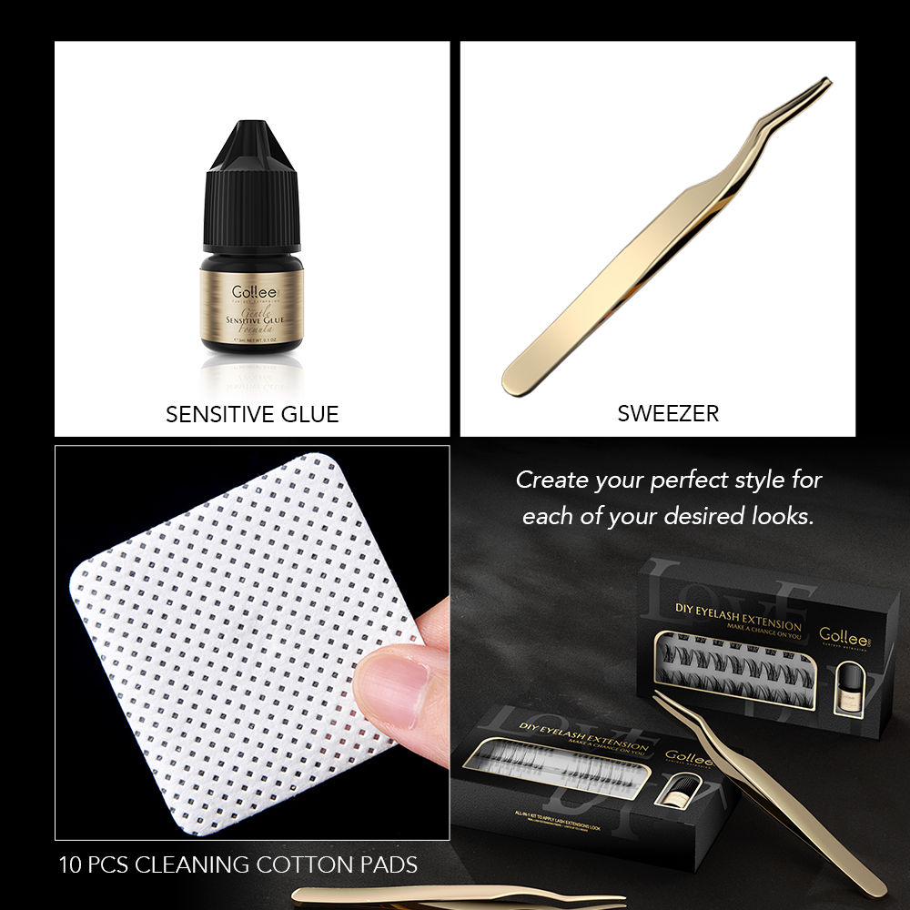 Gollee diy caixa de presente d - Eyelash Extension Open Eye avaliação e preço