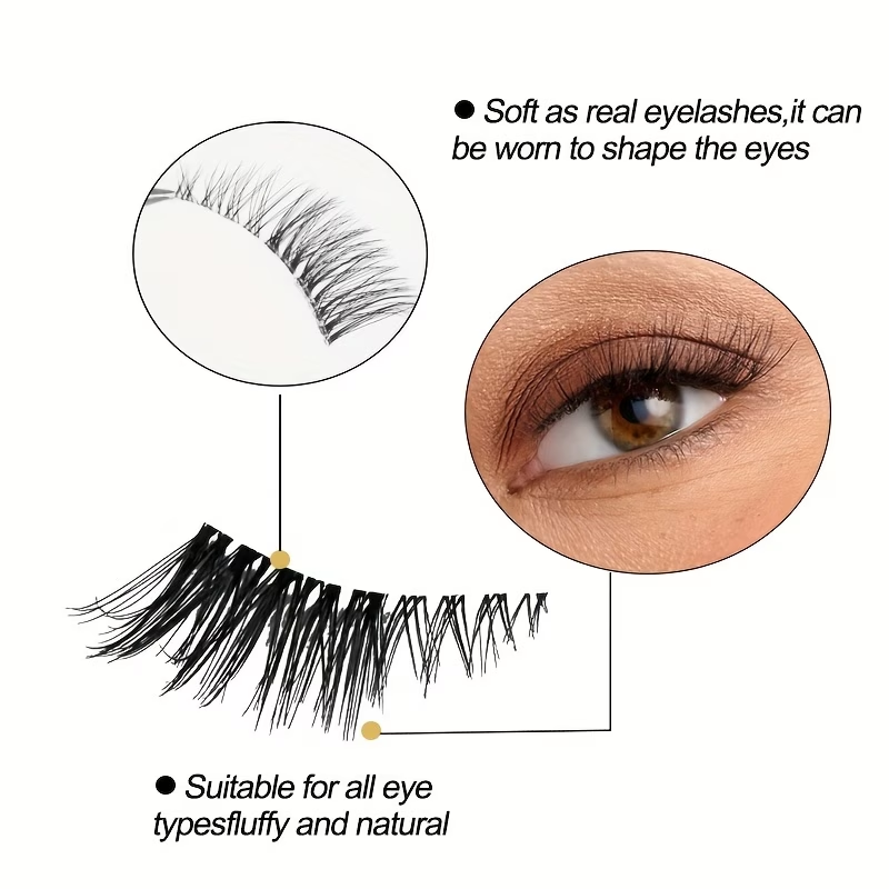 5 Pares de Cílios Postiços Nat - Eyelash Extension Cat Eye avaliação e preço