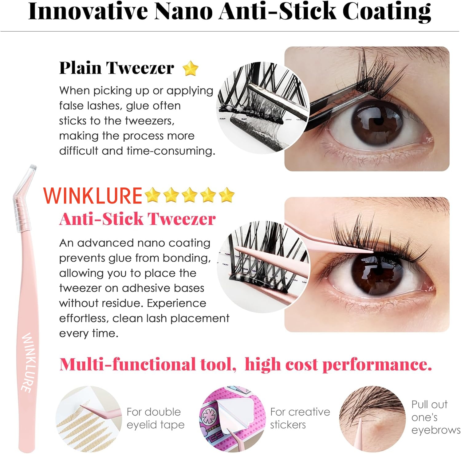 Cílios Postiços Autoadesivos W - Eyelash Extension Cat Eye avaliação e preço